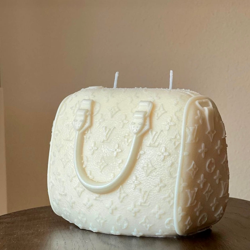 LV Inspired Bag Candle