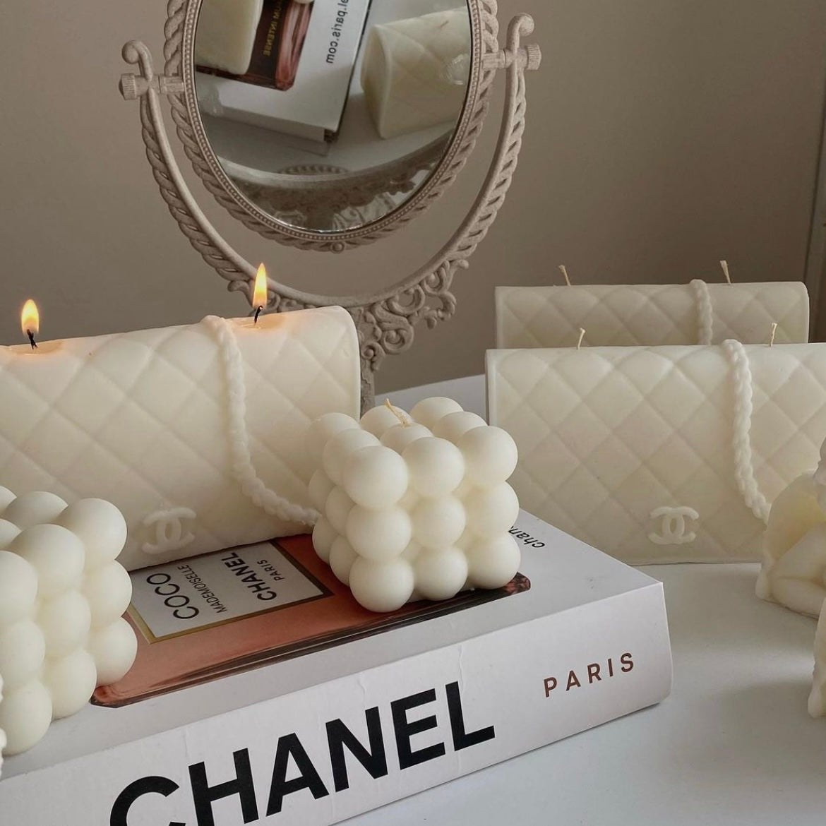 Dripping Diamonds Chanel Candle Set  Chanel candles, Candles, Beautiful  scented candles