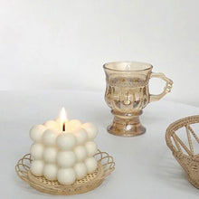 Load image into Gallery viewer, Rattan Inspired Candle Holders
